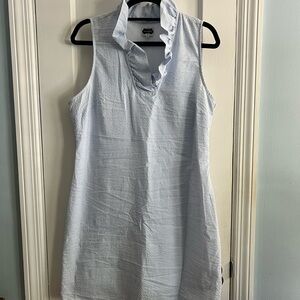 Mud Pie Seersucker Striped Ruffle Dress